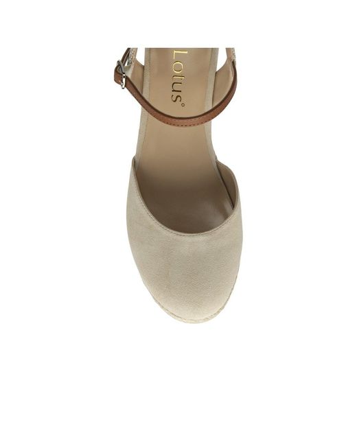 Lotus Metallic Mariah Espadrille Wedges