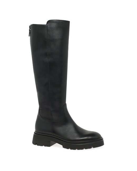 Gabor Black Match Knee High Boots