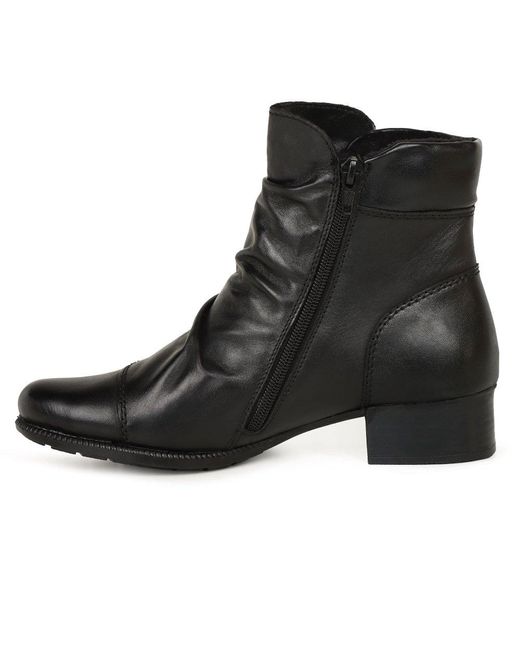 Rieker Black Pickering Ankle Boots