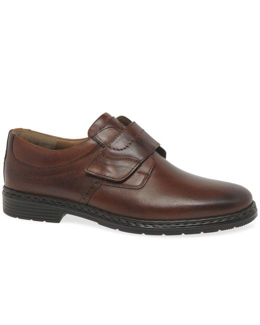 Josef Seibel Brown Alastair 16 Riptape Shoes for men