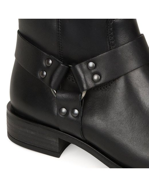 Paul Green Black Paul Arlo Biker Boots Leather