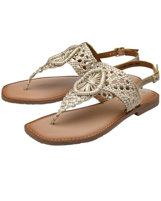 Ravel Metallic Roxby Toe Post Sandals