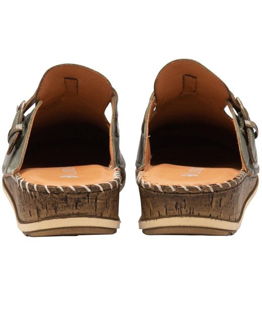 Lotus Green Kerry Mules