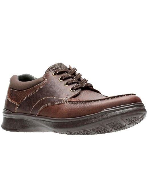 Clarks Brown Cotrell Edge Wide Fit Casual Shoes for men