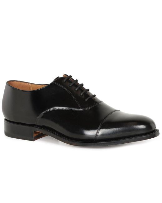 Barker Black Luton Formal Lace Up Oxford Shoes for men