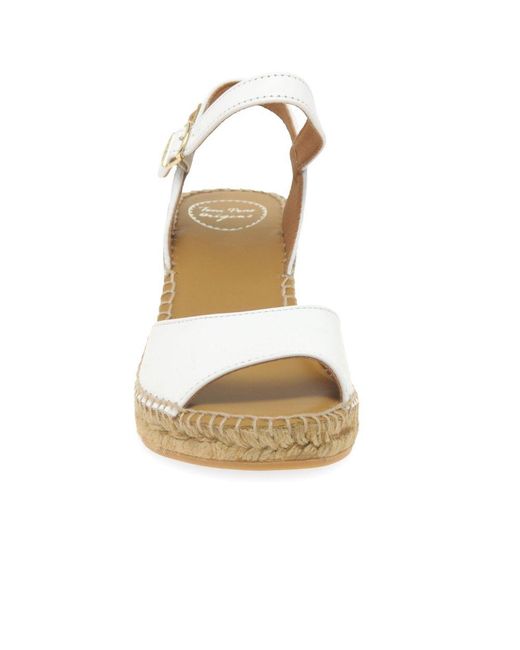 Toni Pons White Sia-P Wedge Heel Espadrille Sandals
