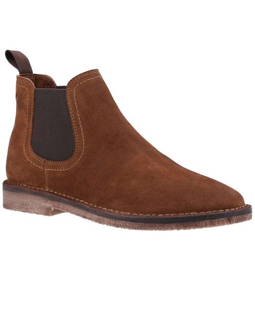 Hush Puppies Brown Shaun Chelsea Boots for men