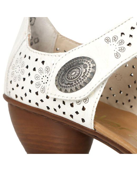 Rieker Metallic Pia Open Court Shoes