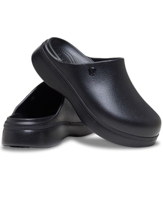 CROCSTM Black Dylan Notched Clogs