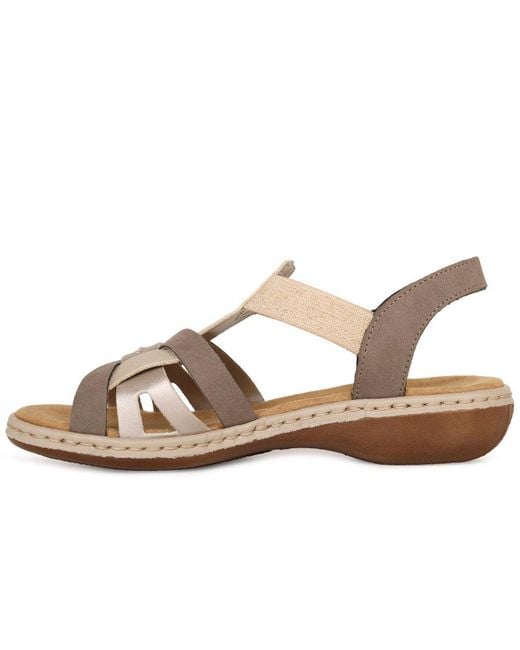 Rieker Brown Globe Sandals
