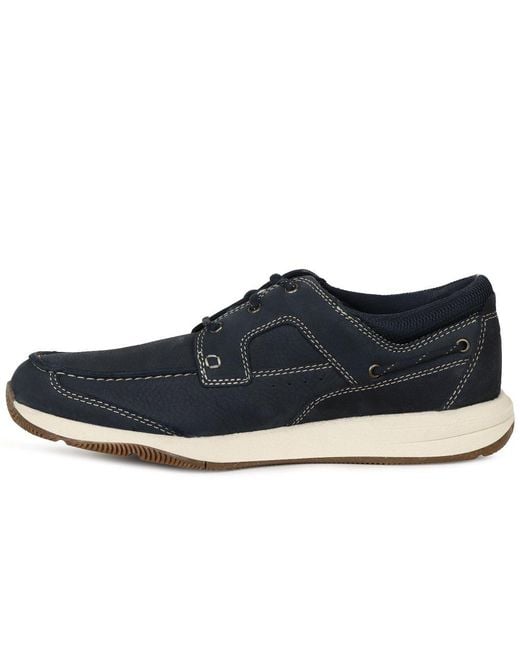 Clarks Blue Sailview Lace Shoes for men