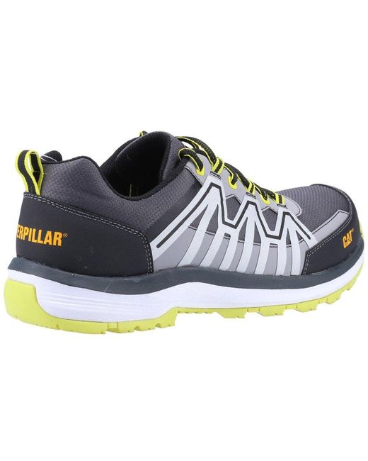 Caterpillar Blue Charge S3 Safety Trainers Lime for men