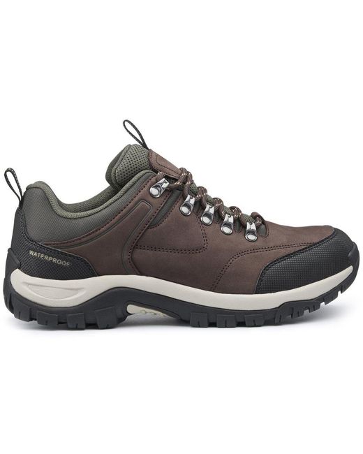 Hotter Black Mission Wp Shoes for men