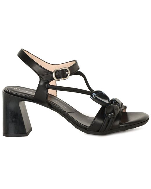 Hispanitas Black Orquidea Block Heel Sandals