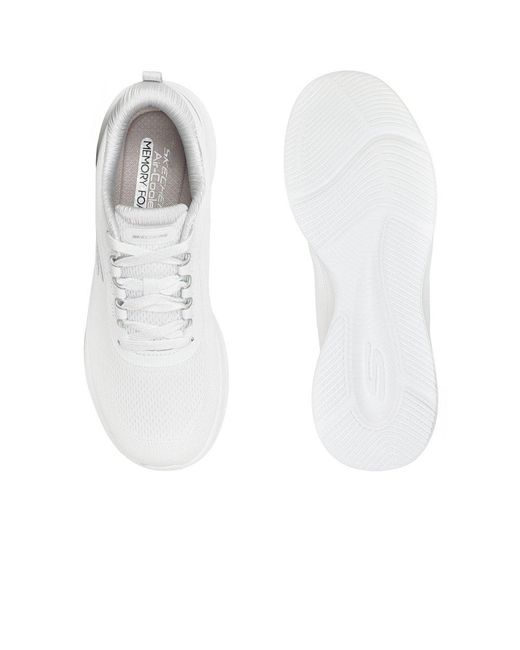 Skechers White Skech Lite Pro Lace Trainers