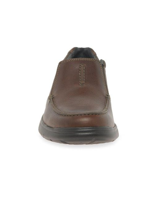 Clarks Brown Cotrell Free Shoes Size: 6 for men