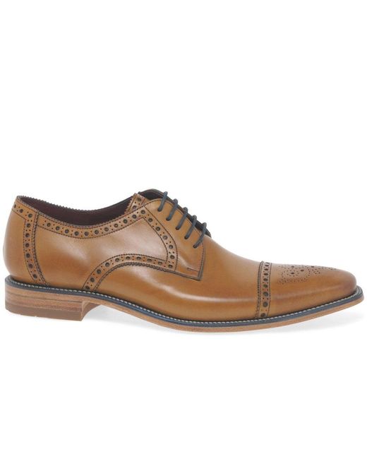 Loake Brown Foley Formal Lace Up Shoes for men