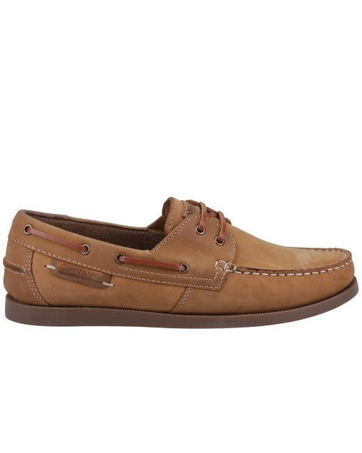 Cotswold Brown Bartrim Boat Shoes for men