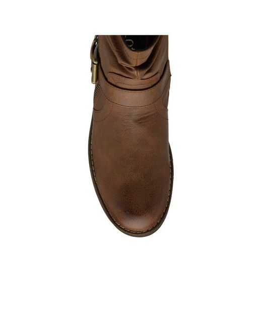 Lotus Brown Jemma Biker Boots