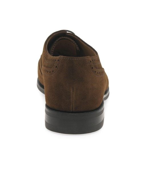 Loake Brown 302 Srg Suede Brogues for men