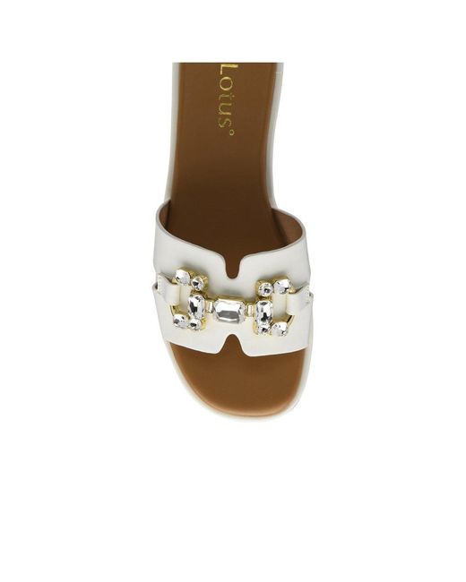 Lotus Metallic Agueda Sandals