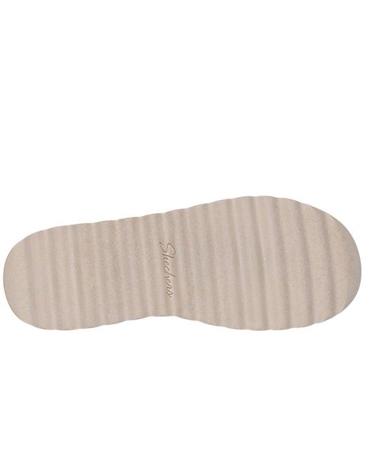 Skechers Brown Cozy Up Polyester Chestnut Slippers