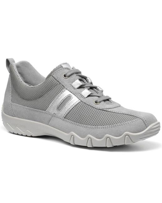 Hotter Gray Leanne Ii Extra Wide Fit Sports Shoes