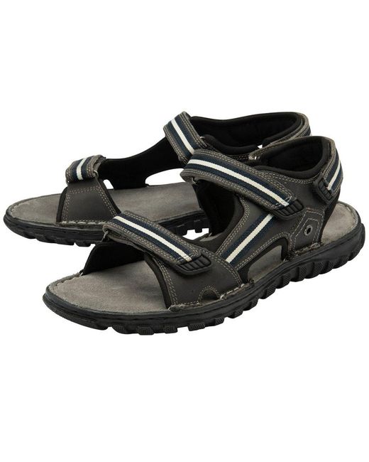 Lotus Black Gus Sandals for men