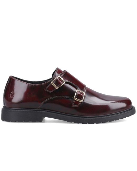 Hush Puppies Brown Verity Hi-Shine Monk Shoes