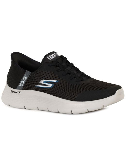 Skechers Blue Go Walk Flex Wide Fit Trainers for men
