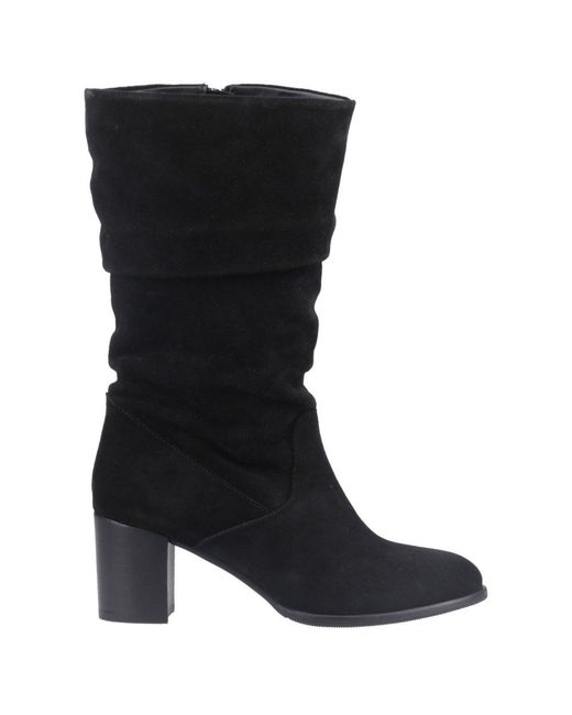 Hush Puppies Black Cosima Knee High Boots