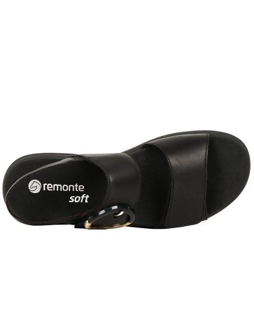 Remonte Black Emmie Sandals