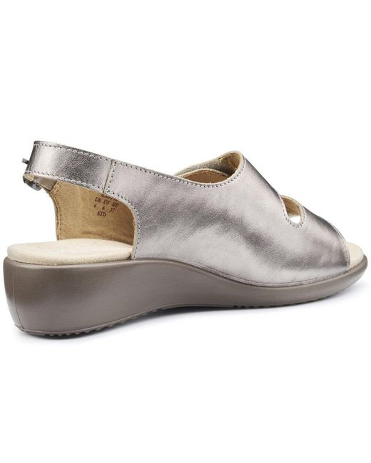 Hotter Gray Easy Ii Sandals