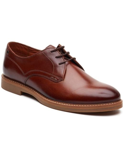 Base London Brown Strand Lace Up Shoes for men
