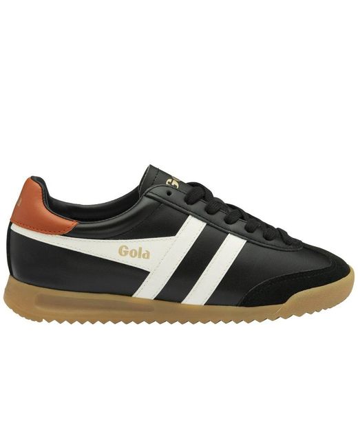 Gola Black Torpedo Leather Trainers