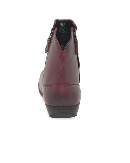Josef Seibel Purple Naly 24 Ankle Boots