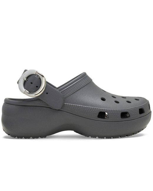 CROCSTM Gray Classic Platform Sandals