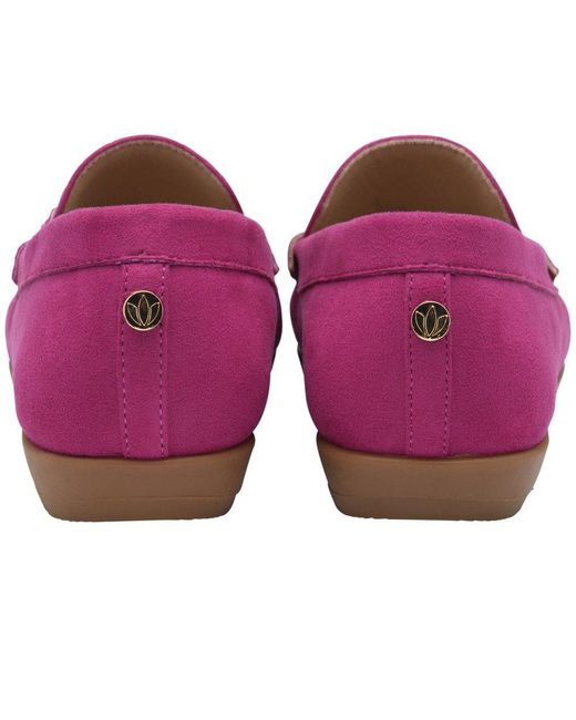 Lotus Purple Coma Loafers