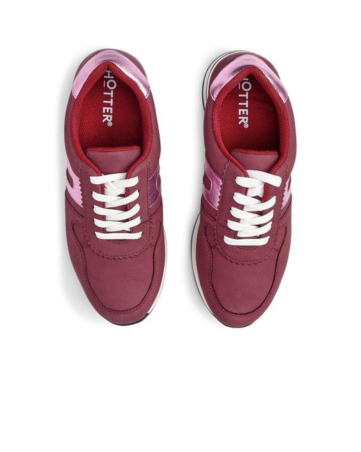 Hotter Red Revival Trainers