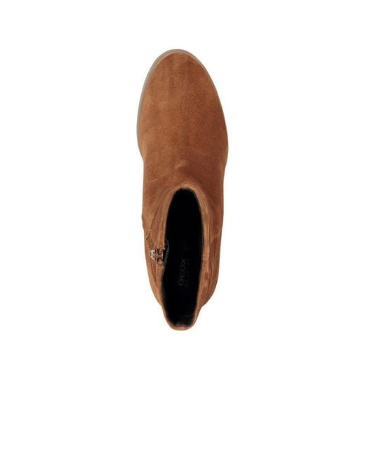 Geox Brown D Eildea Wedge B Ankle Boots