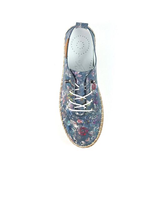 Lunar (GRS) Blue Iva Plimsoll Trainers