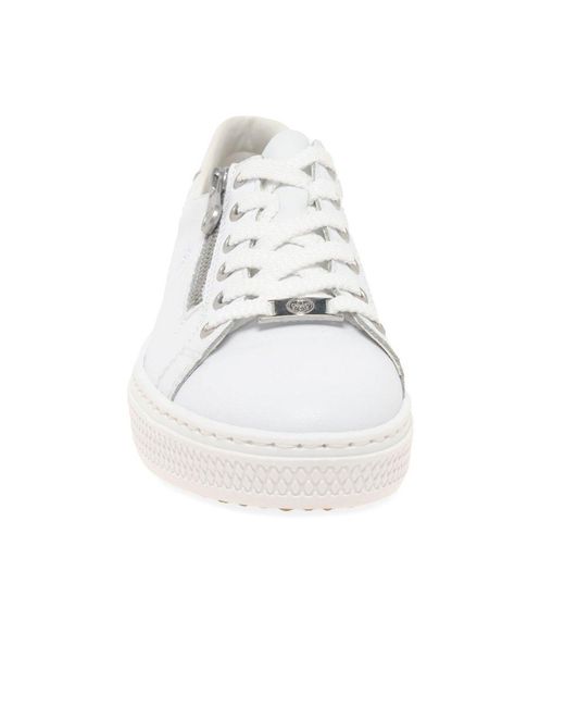 Rieker White Newark Trainers