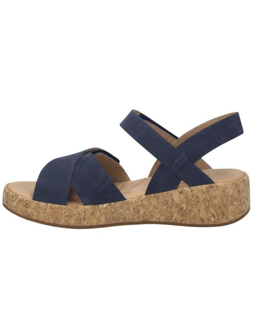 Josef Seibel Blue Evita 03 Wedge Sandals