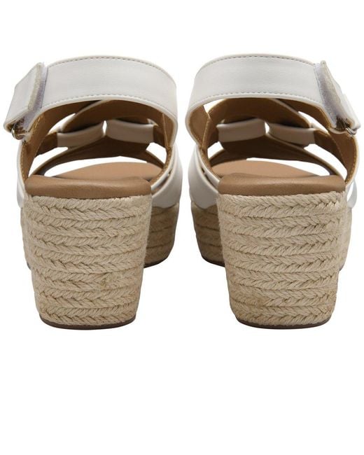 Lotus Metallic Reina Wedge Sandals