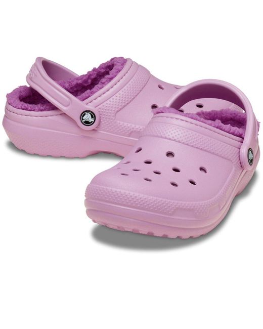 CROCSTM Purple Classic Lined Clogs