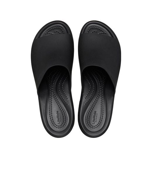 CROCSTM Black Brooklyn Heel Sandals