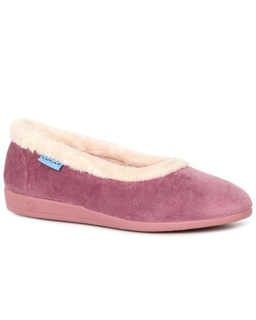 Lunar (GRS) Pink Mabel Ii Full Slippers