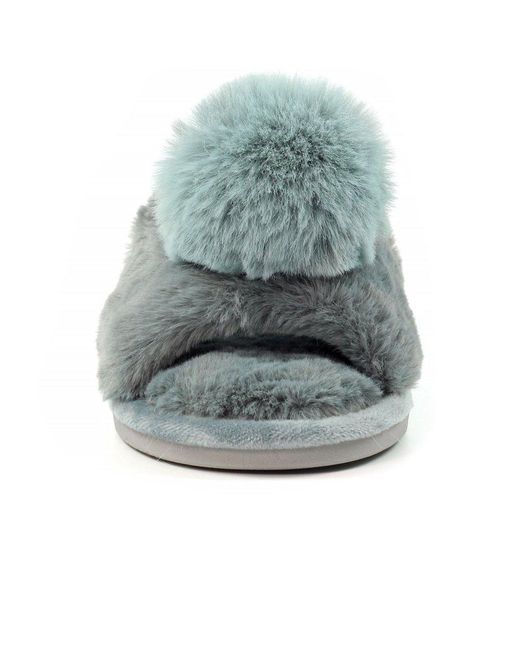 Lunar (GRS) Blue Cara Slippers