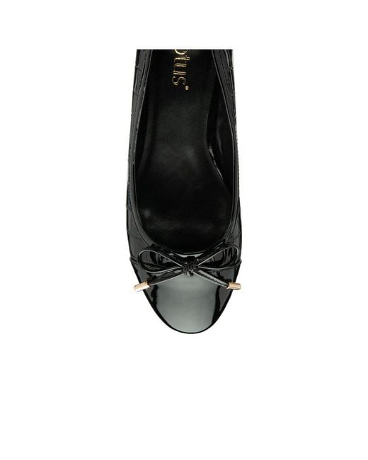 Lotus Black Rush Ballet Pumps