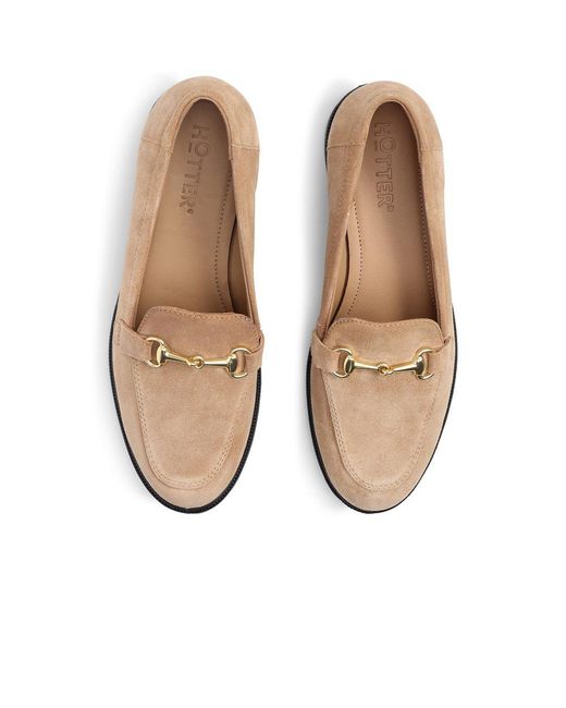 Hotter Brown Clovelly Wide Fit Loafers